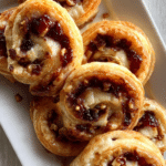 Savory Palmiers with Brie and Cranberry