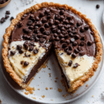 Chocolate Chip Funny Cake Pie