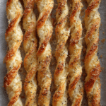 Puff Pastry Cheese Straws with White Cheddar & Black Pepper