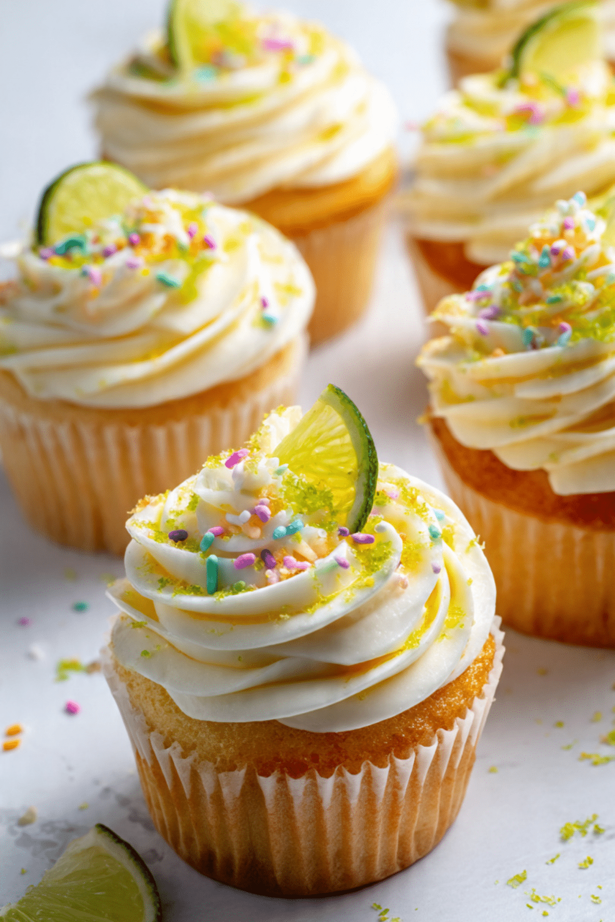 Mango Key Lime Cupcakes