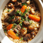 Slow Cooker Full Dinner Pot Roast (With Rice)