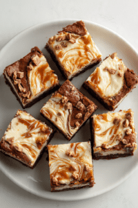 Milky Way Caramel Cheesecake Brownies
