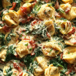 Creamy Spinach Tomato Tortellini Recipe