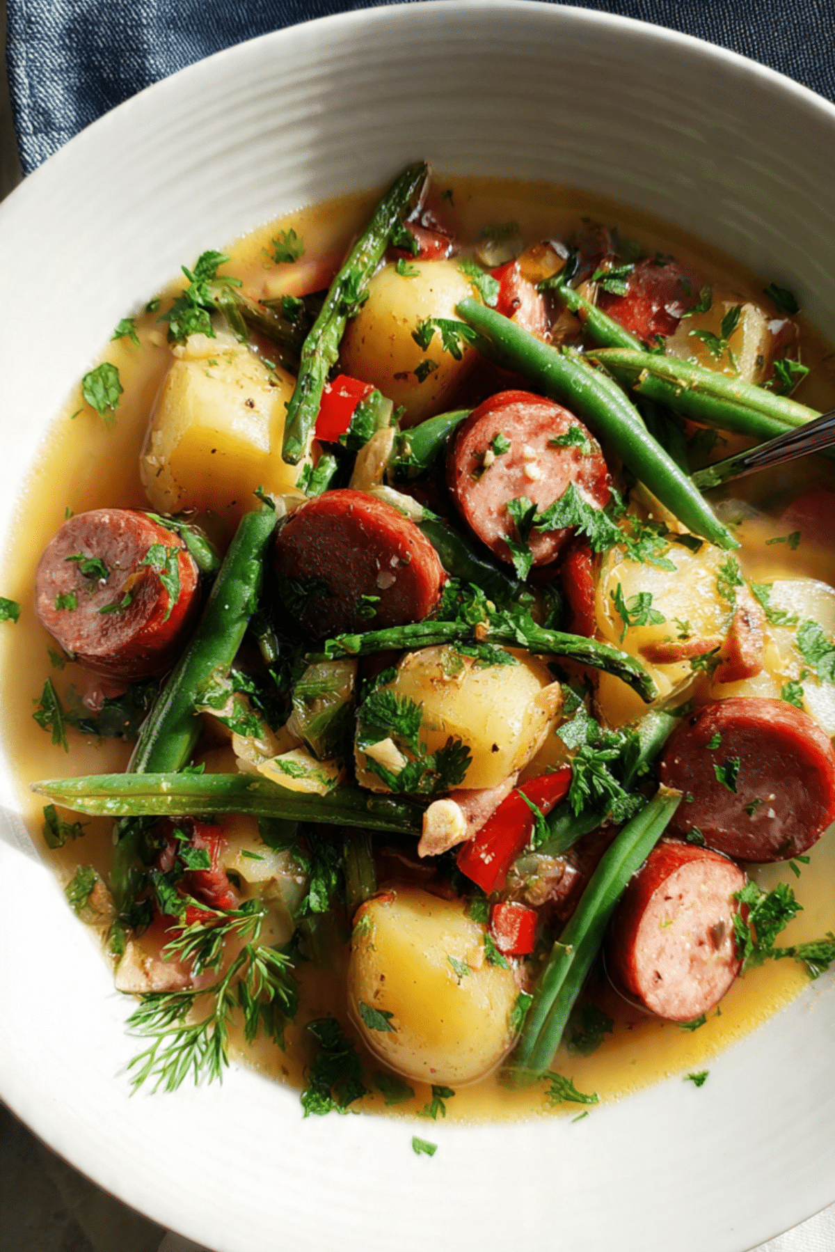 Swamp Potatoes and Sausage