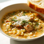 Creamy Sicilian Sausage & Ditalini Soup