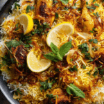 Layered Spicy Chicken Biryani