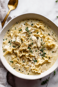 Creamy Alfredo Lasagna Soup
