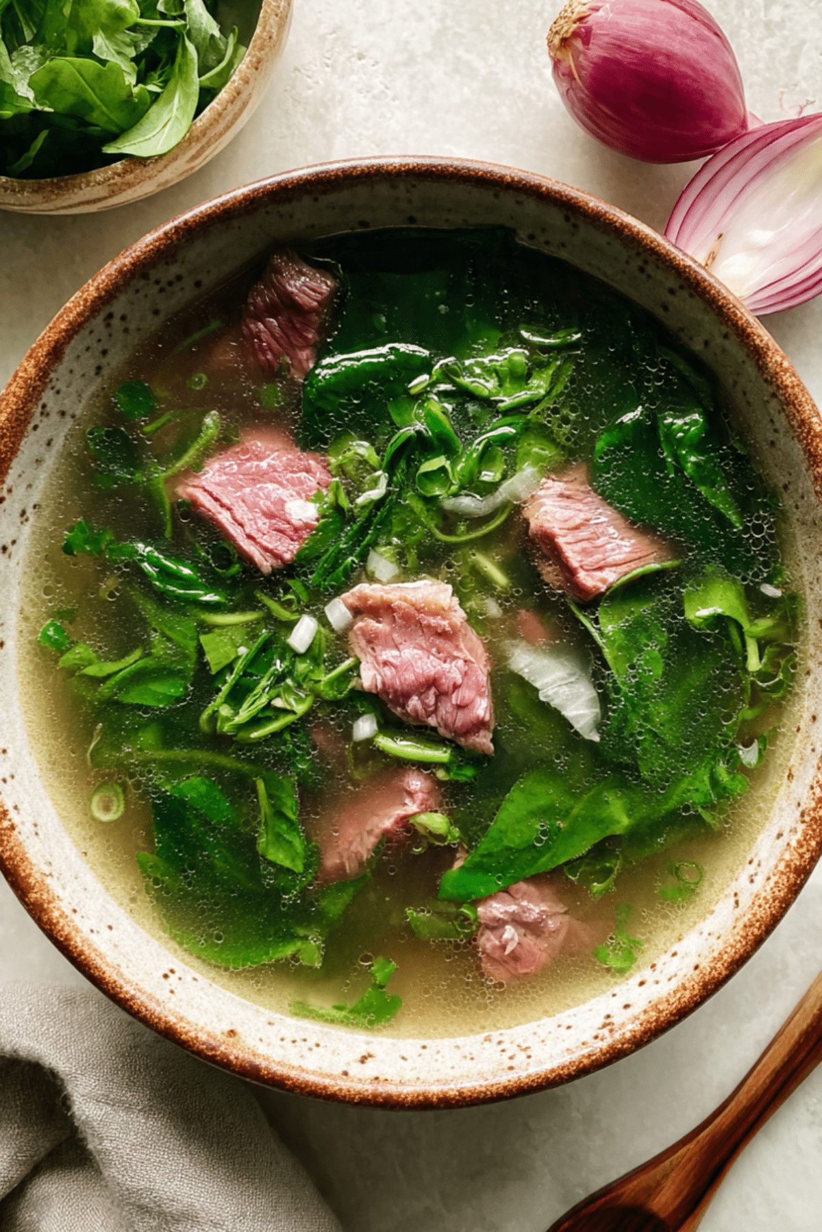 Salt Beef Watercress Soup