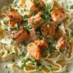 Salmon Alfredo (So Easy)