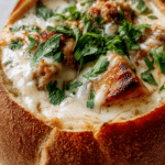 Crockpot Creamy Italian Sausage & Potato Soup