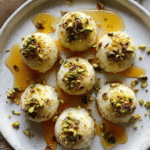 Ricotta Pistachio Honey Bites