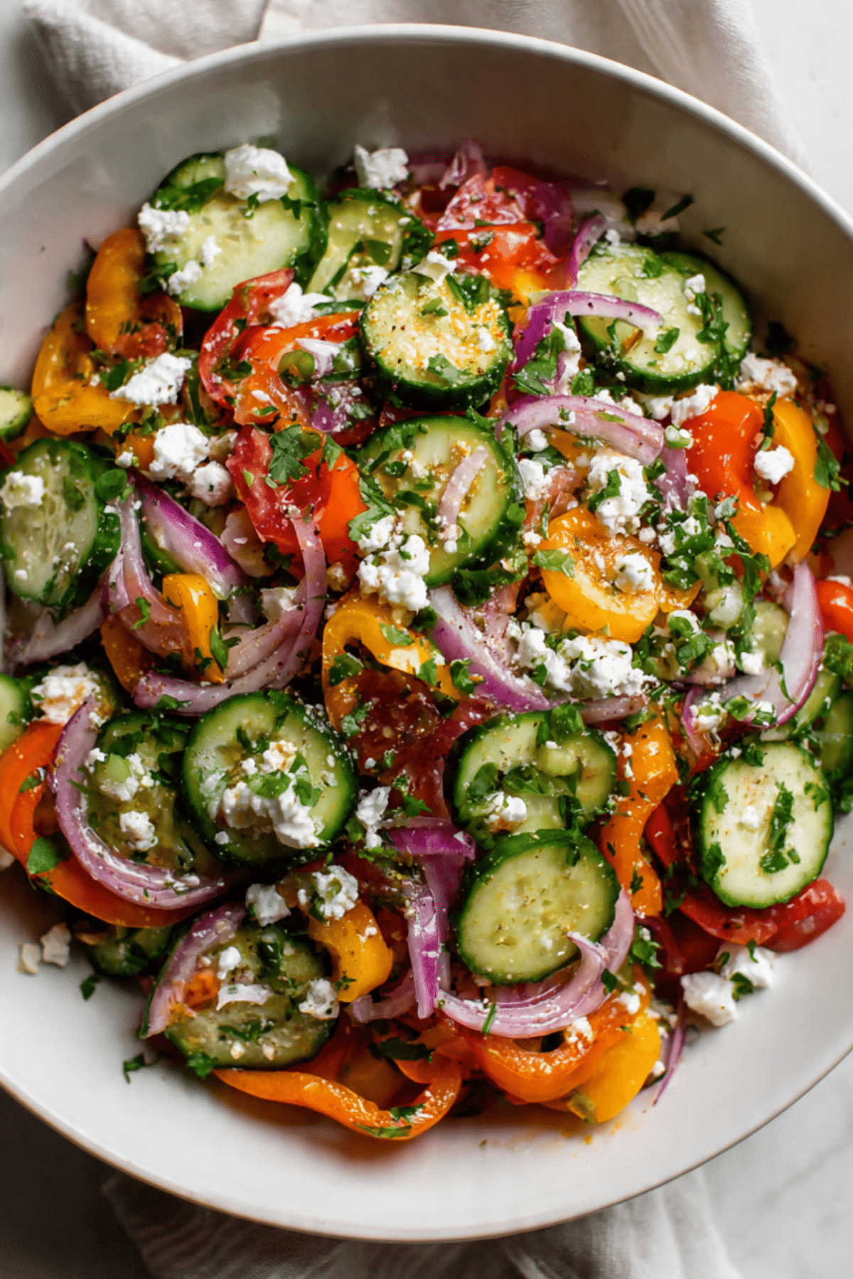 Viral Mini Sweet Pepper and Cucumber Salad