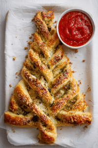Walnut Pesto Puff Pastry Tree