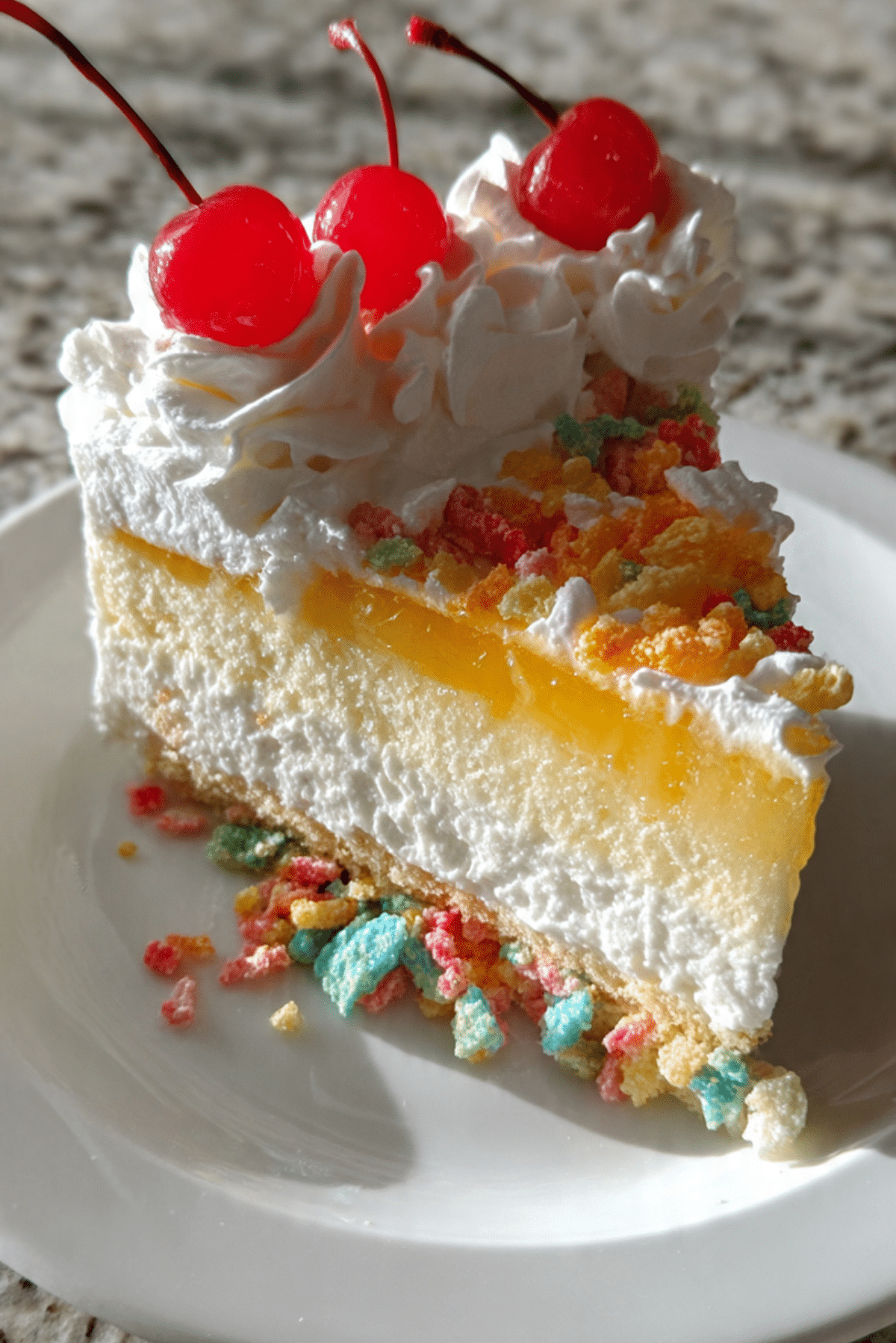 Trix Custard Cake