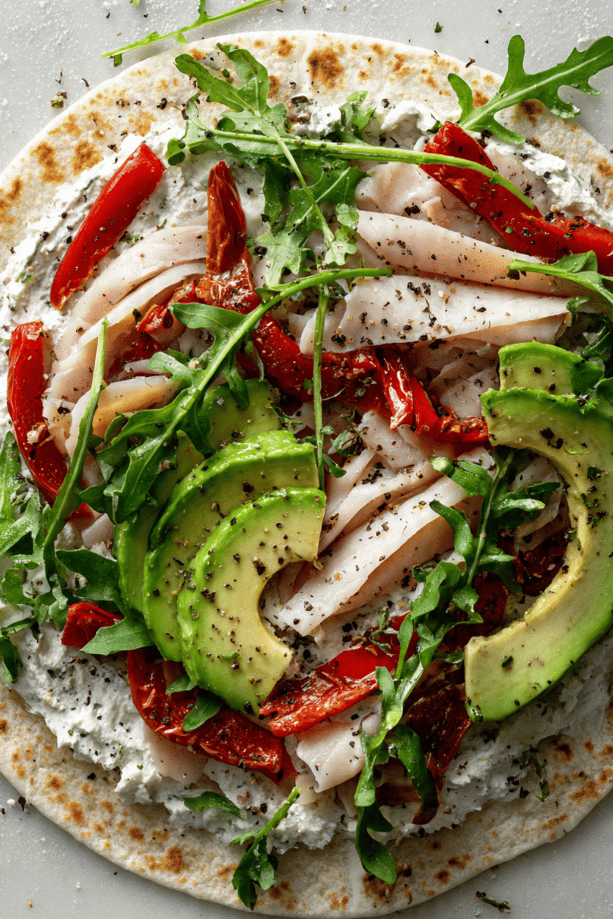 Mediterranean Turkey Wrap