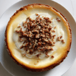 Cinnamon Toasted Pecan Cheesecake with Sour Cream Topping