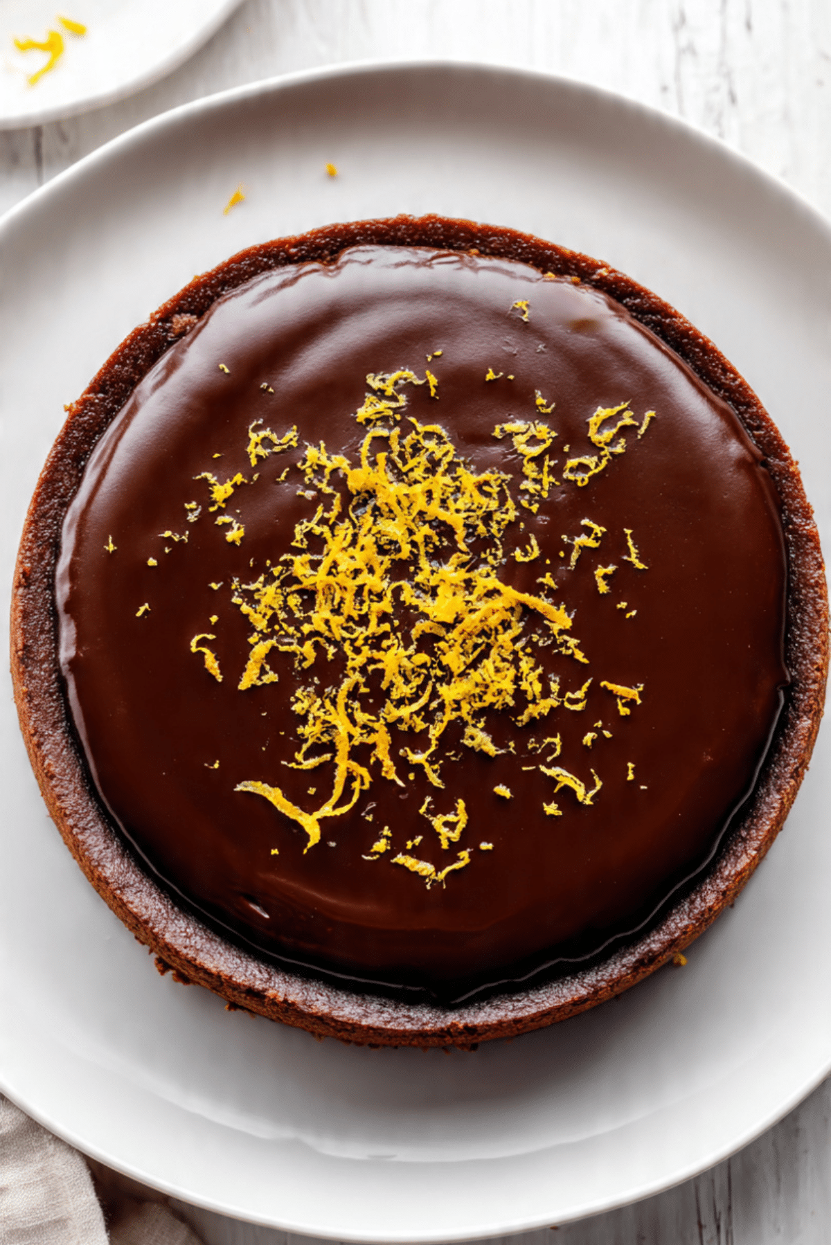 Orange Infused Chocolate Cheesecake