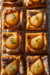 Poached Pears Puff Pastry