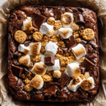 Brown Butter Hot Cocoa Brownie Skillet