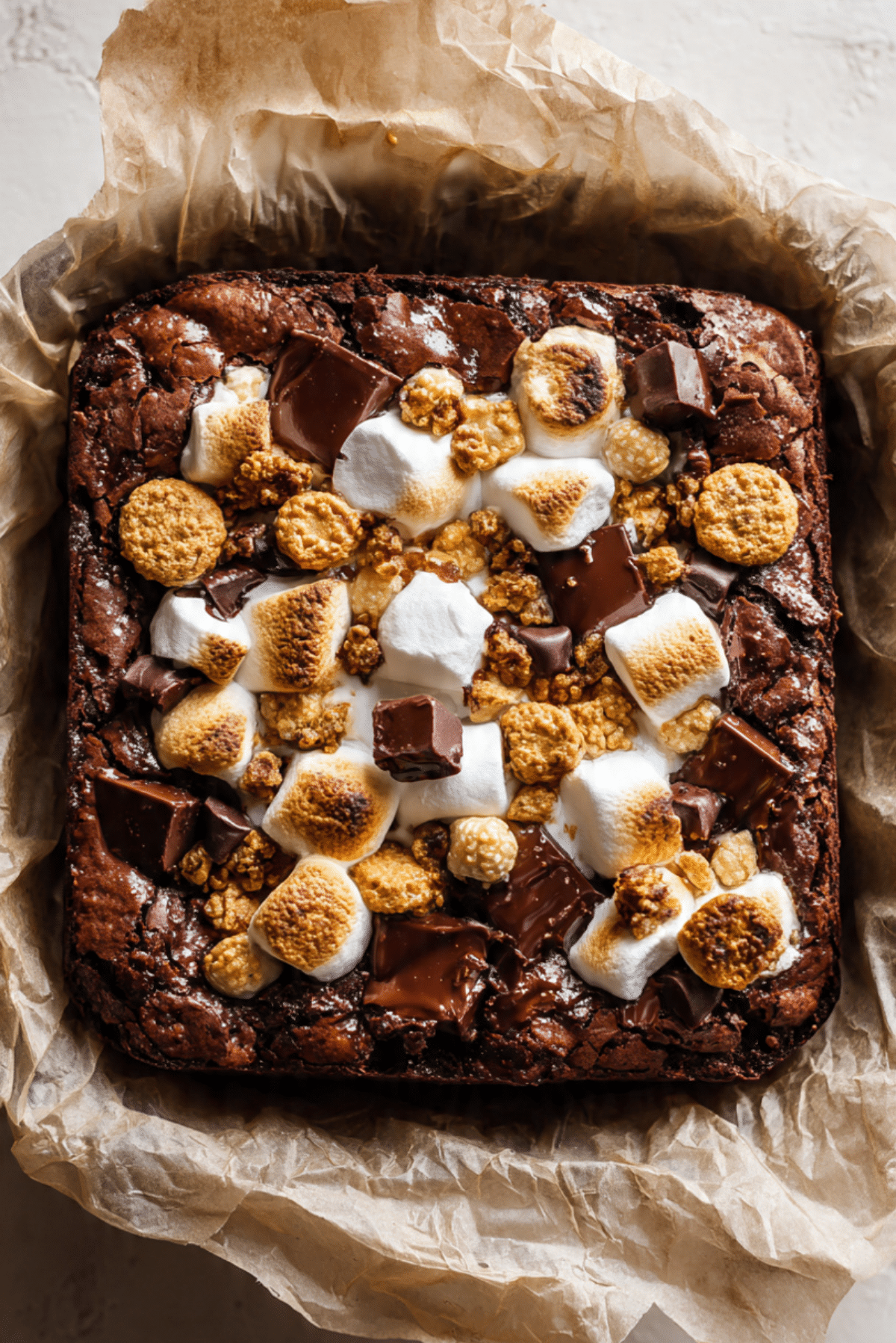 Brown Butter Hot Cocoa Brownie Skillet