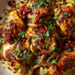 Baked Caramelized Onions and Chicken