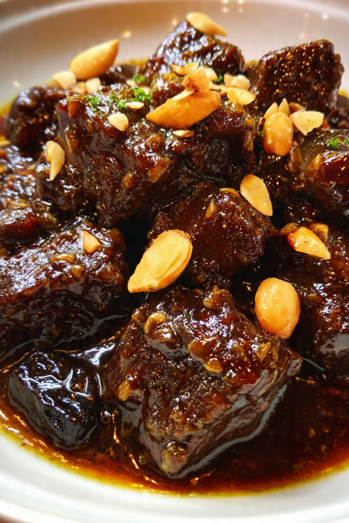 Beef Asado with Prunes and Almonds