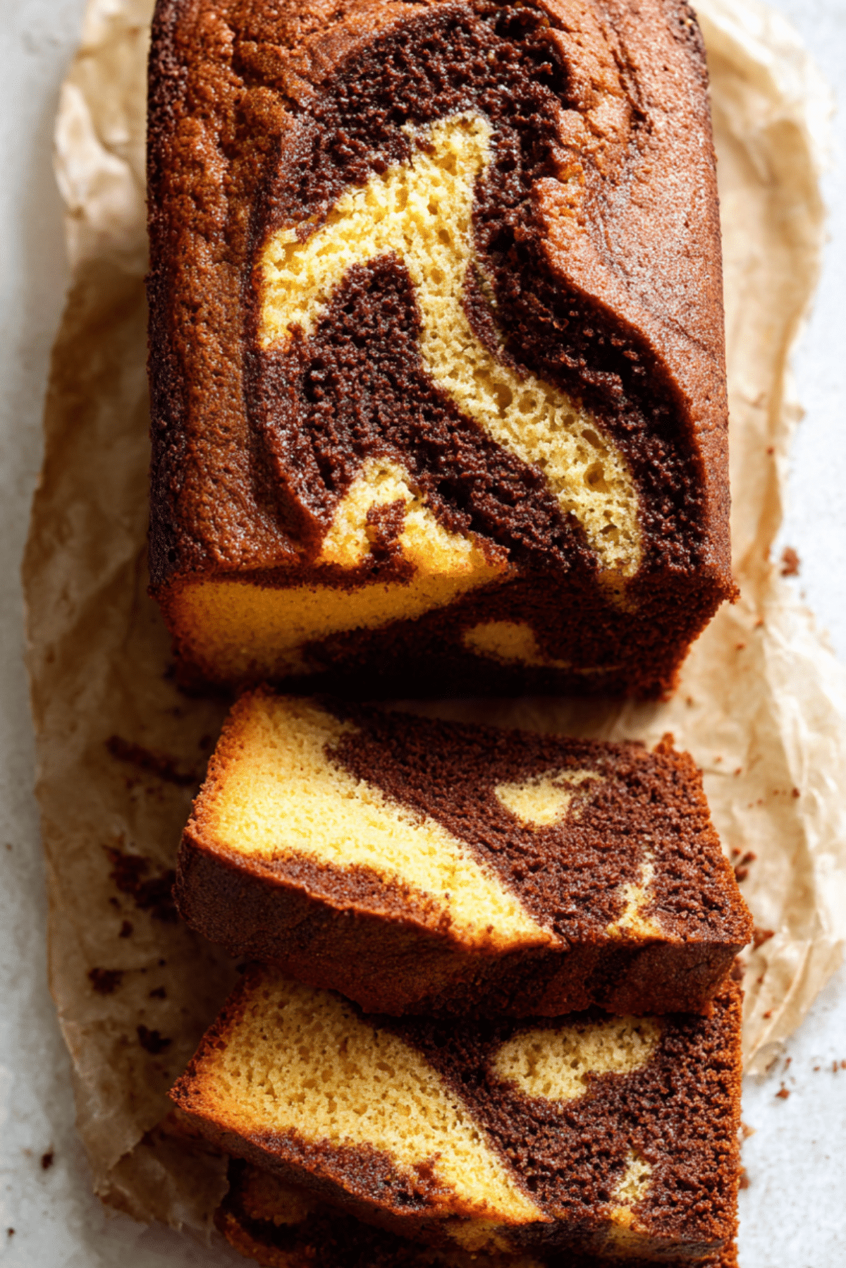 Coffee Cinnamon Marble Cake