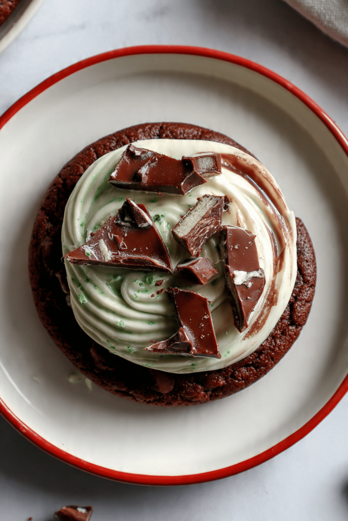 Mint Chocolate Bark Cookies