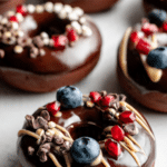 Healthy Chocolate Apple Donuts