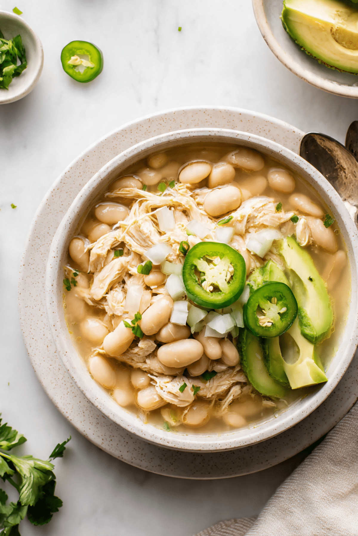 Pressure-cooker White Bean Chicken Chili