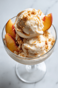 Peach Kefir Ice Cream