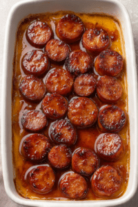 Candied Kielbasa (Baked in the Oven)