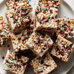 Brown Butter Chocolate Pretzel Rice Crispy Treats