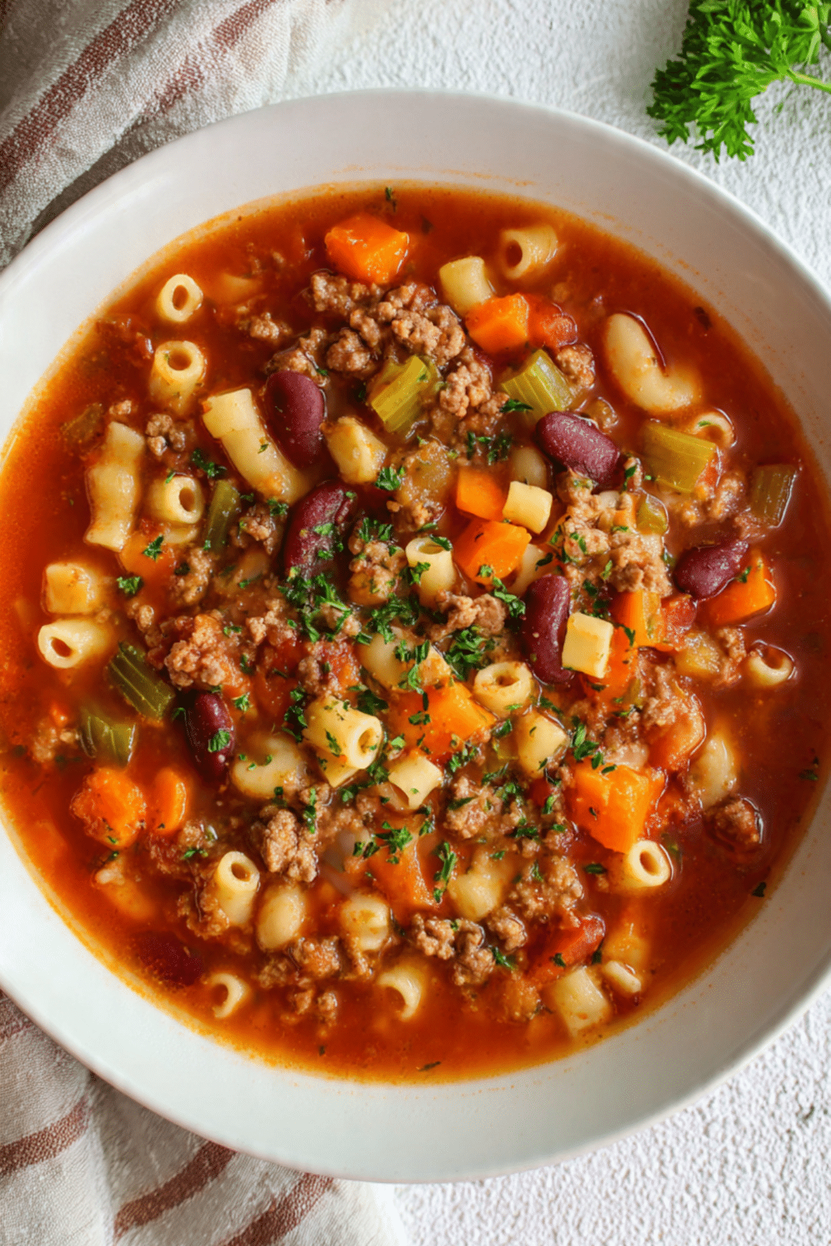 Italian Pasta Fagioli Soup