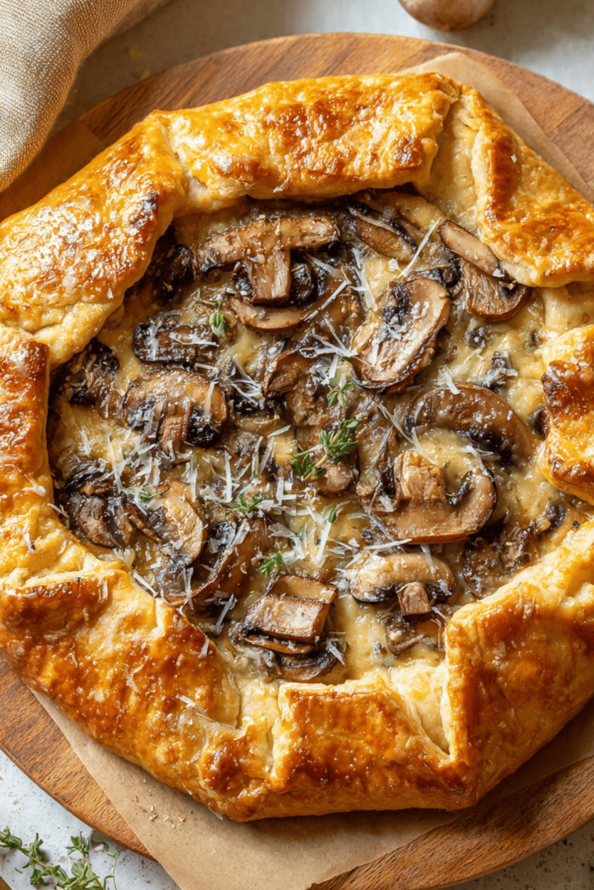 CRISPY RUSTIC MUSHROOM GALETTE