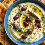 Kalamata Olive Dip with Homemade Pita Chips