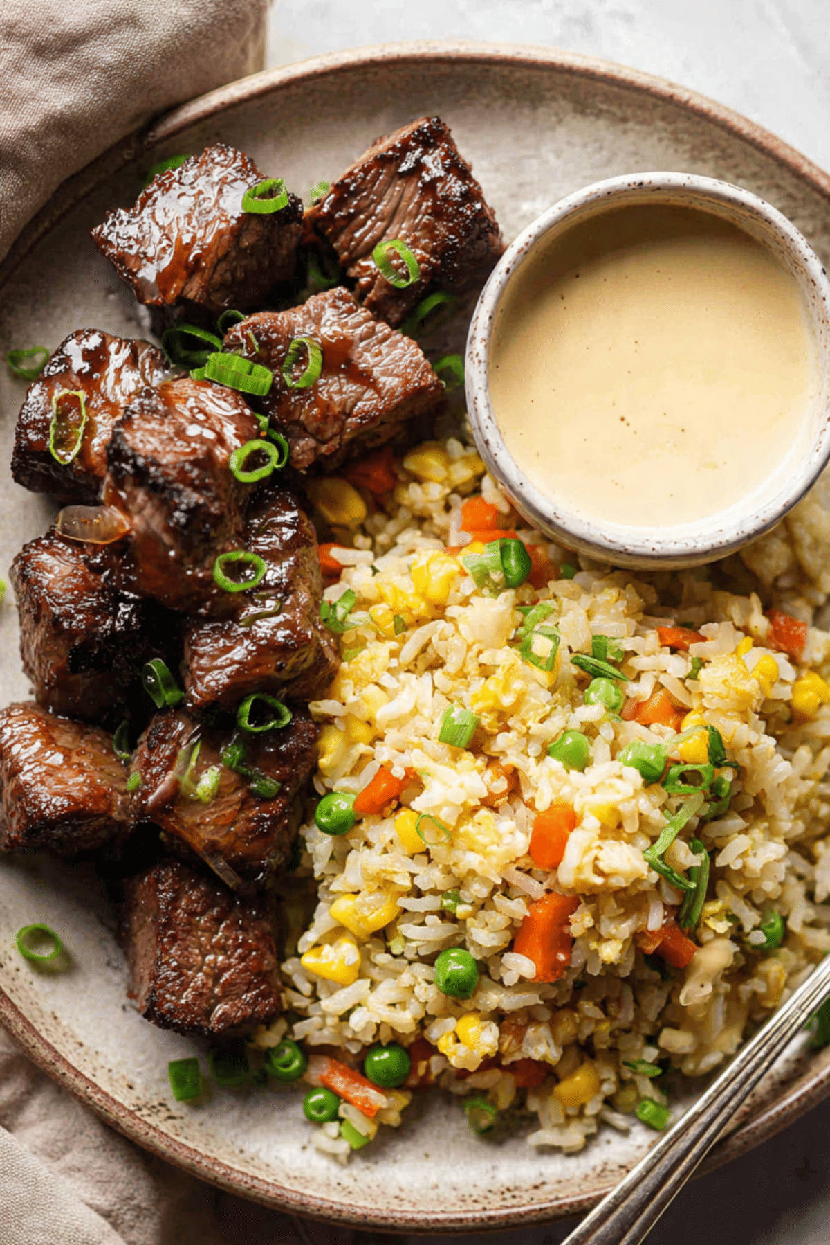 Easy Hibachi Steak with Fried Rice