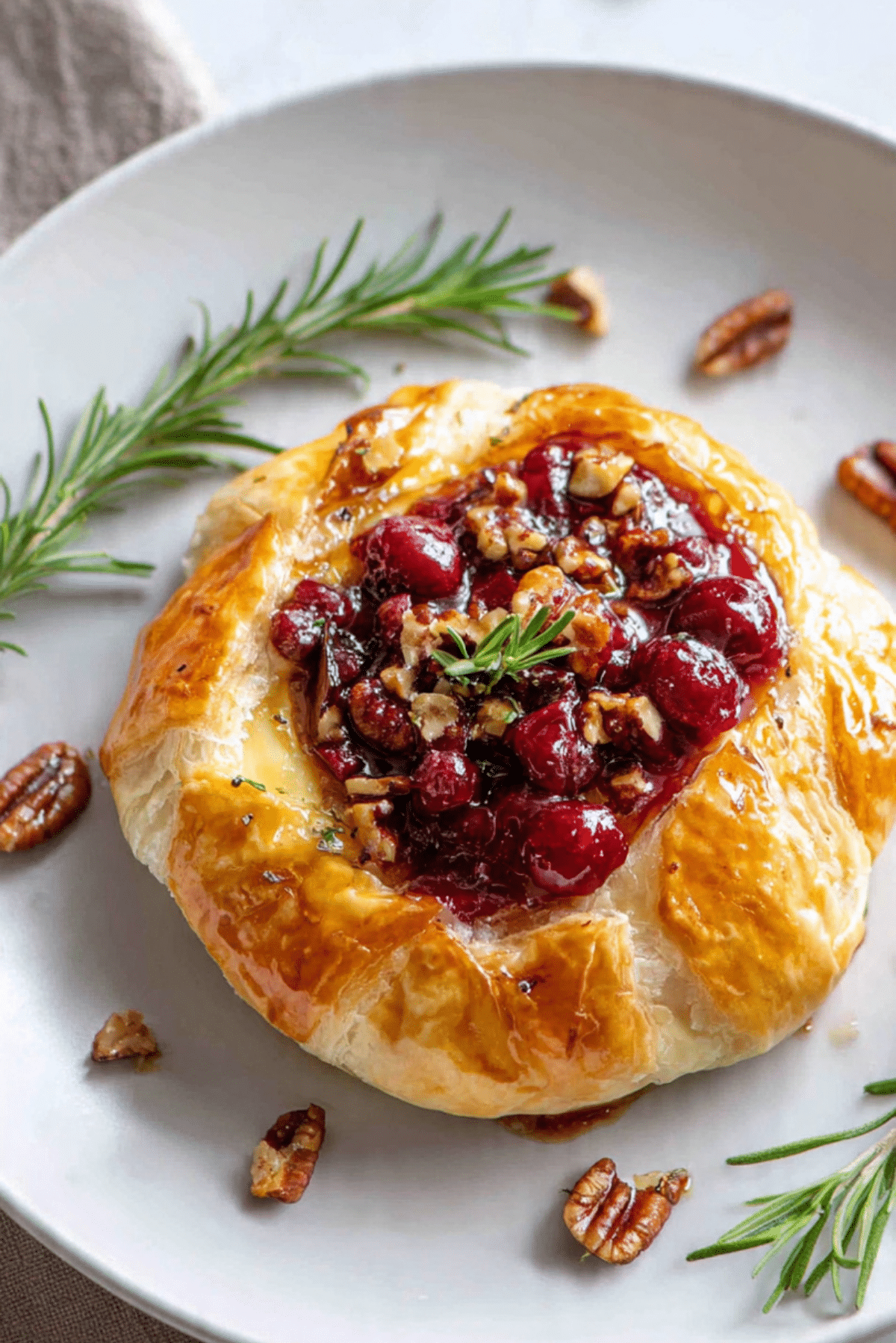 Air Fryer Baked Brie With Puff Pastry