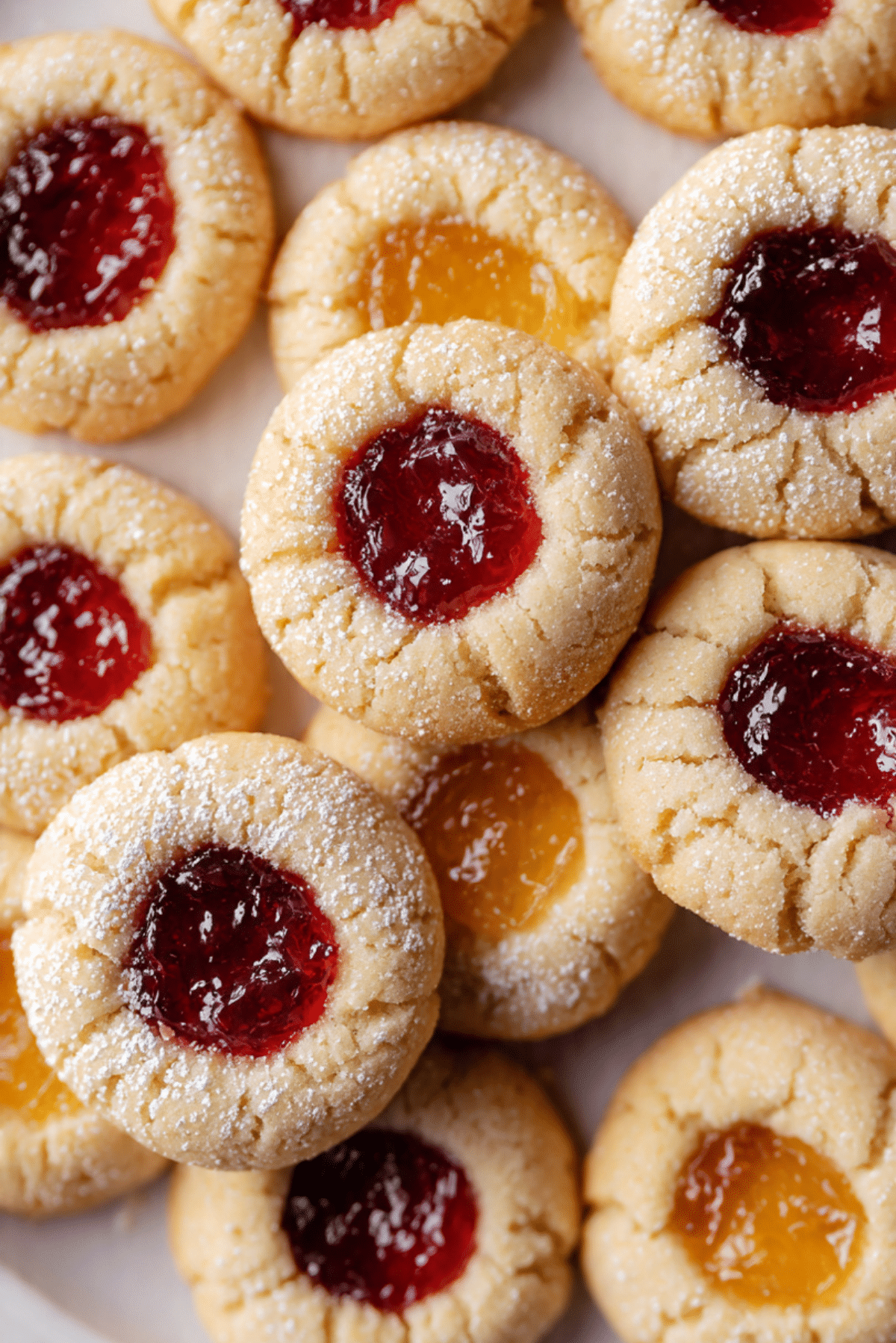 Tutti-Frutti Thumbprint Cookies