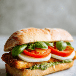 Chicken Schnitzel Pesto Sandwich