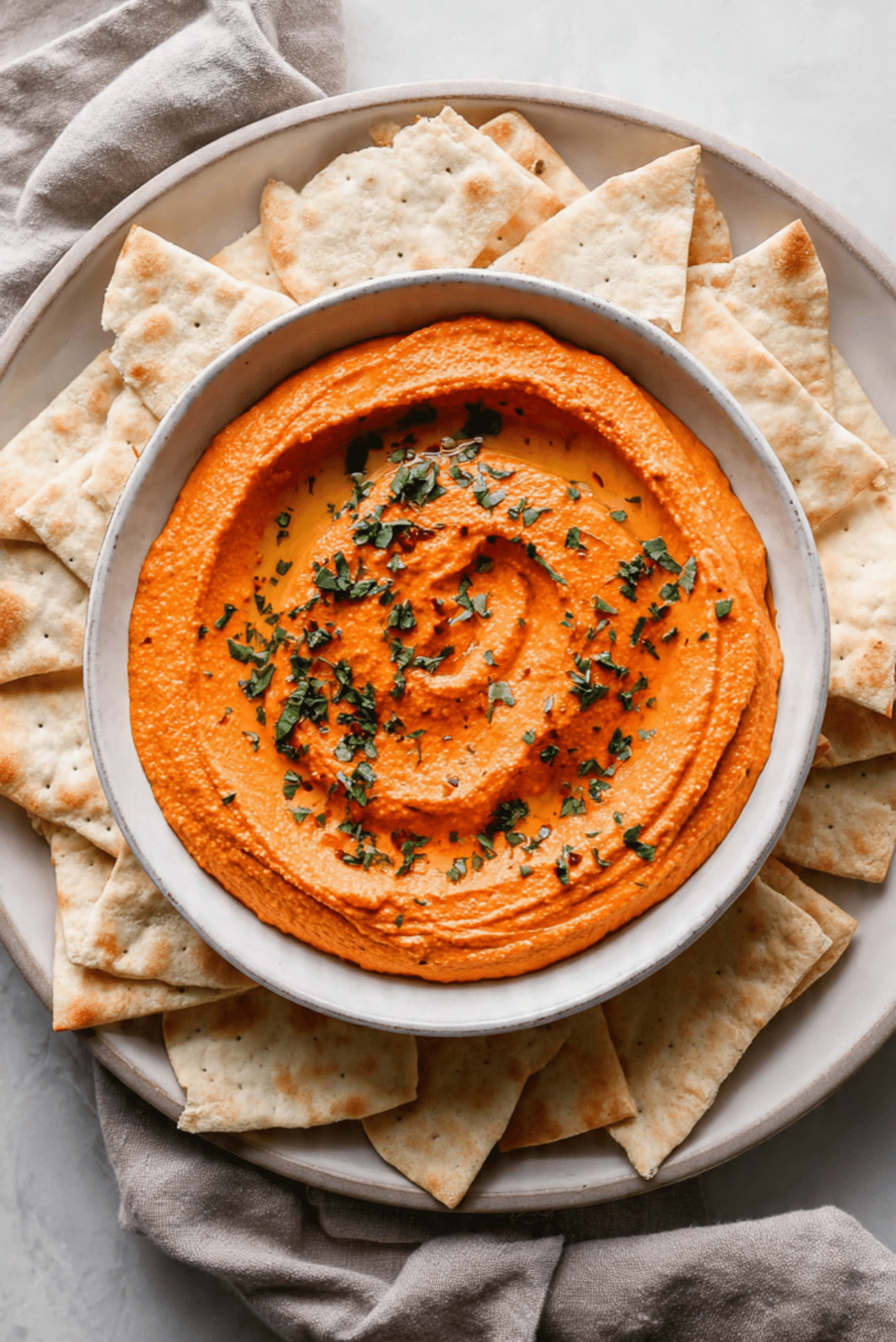 Roasted Red Pepper Hummus