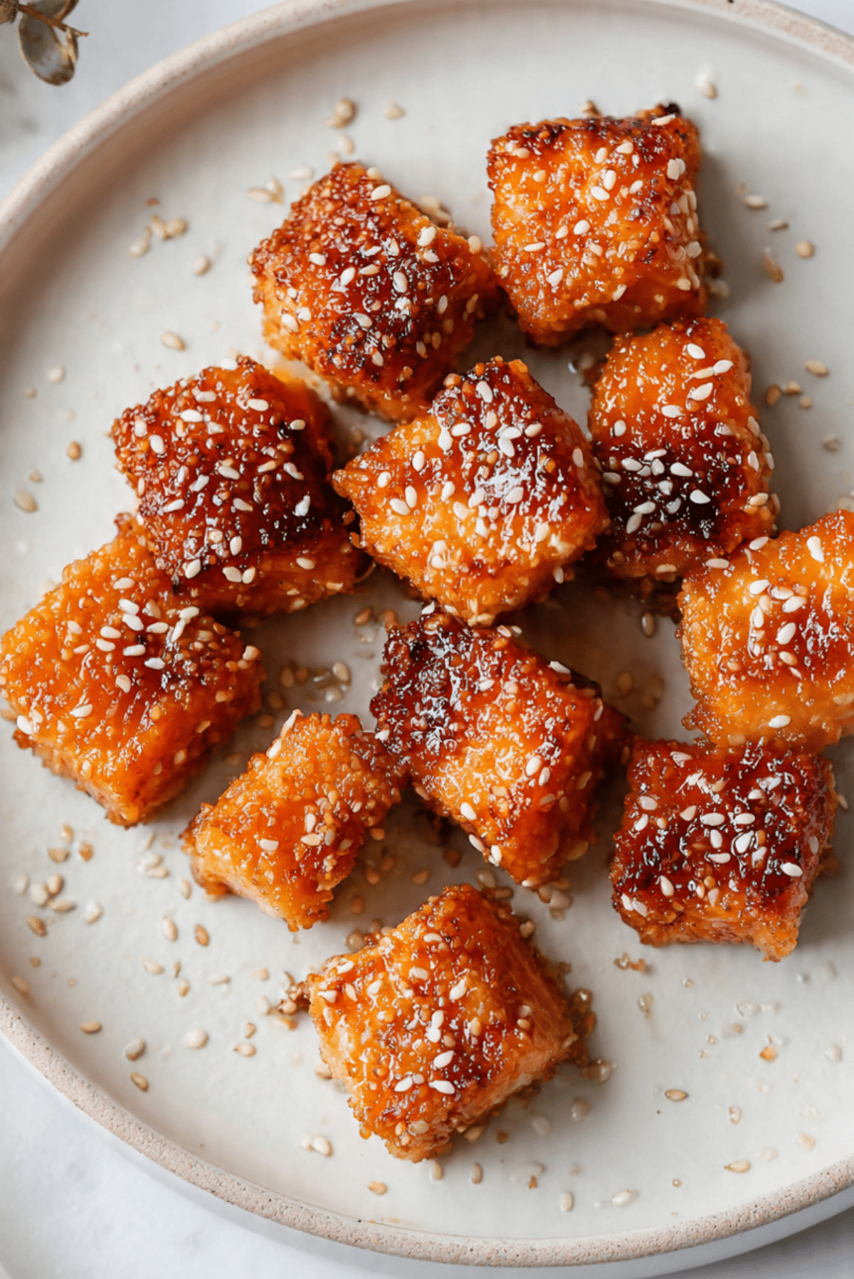 Crunchy Miso Salmon Bites