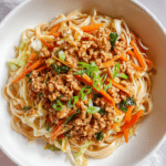 SAUCY CHICKEN & VEGGIE EGG ROLL NOODLE BOWLS