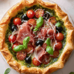 Prosciutto Puff Pastry Tart