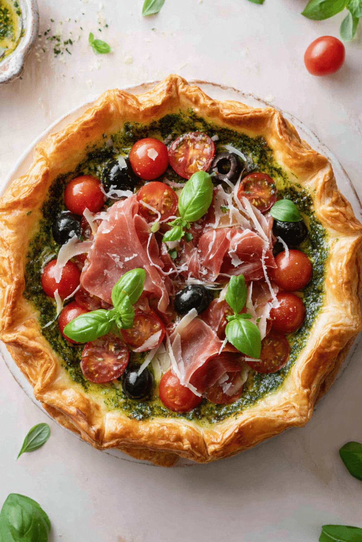 Prosciutto Puff Pastry Tart