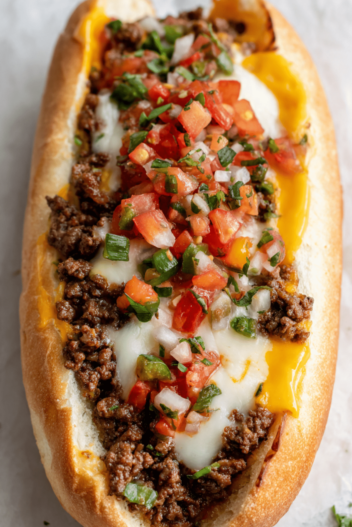 Mexican Chopped Cheese Sandwich