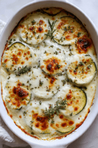 Delicious Mozzarella Zucchini Casserole