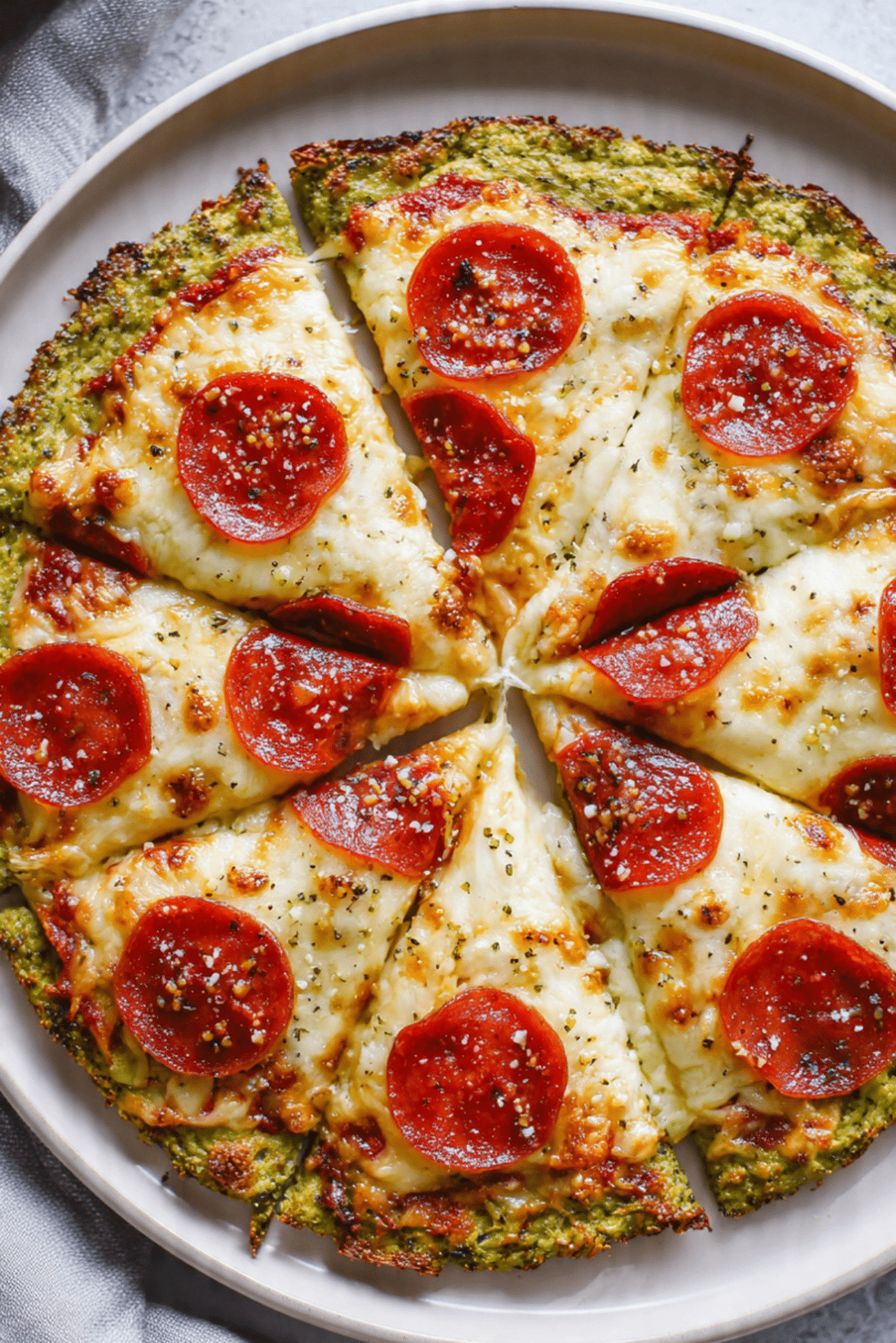 Broccoli Crust Pizza (Low Carb + Gluten Free)