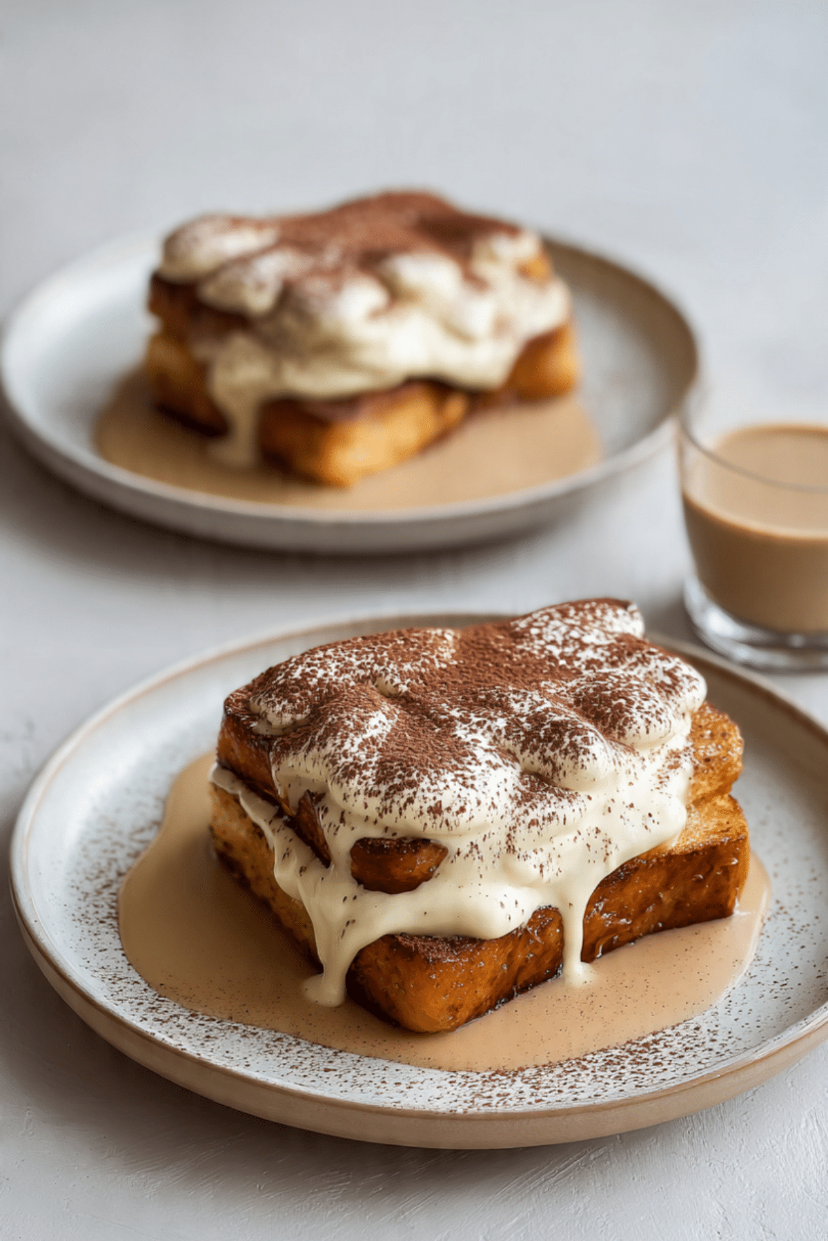 Tiramisu French Toast with Coffee Anglaise