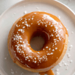 Salted Caramel Donuts with Glossy Caramel Glaze